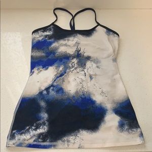 Lululemon SZ 6 Power Y Tank Milky Way